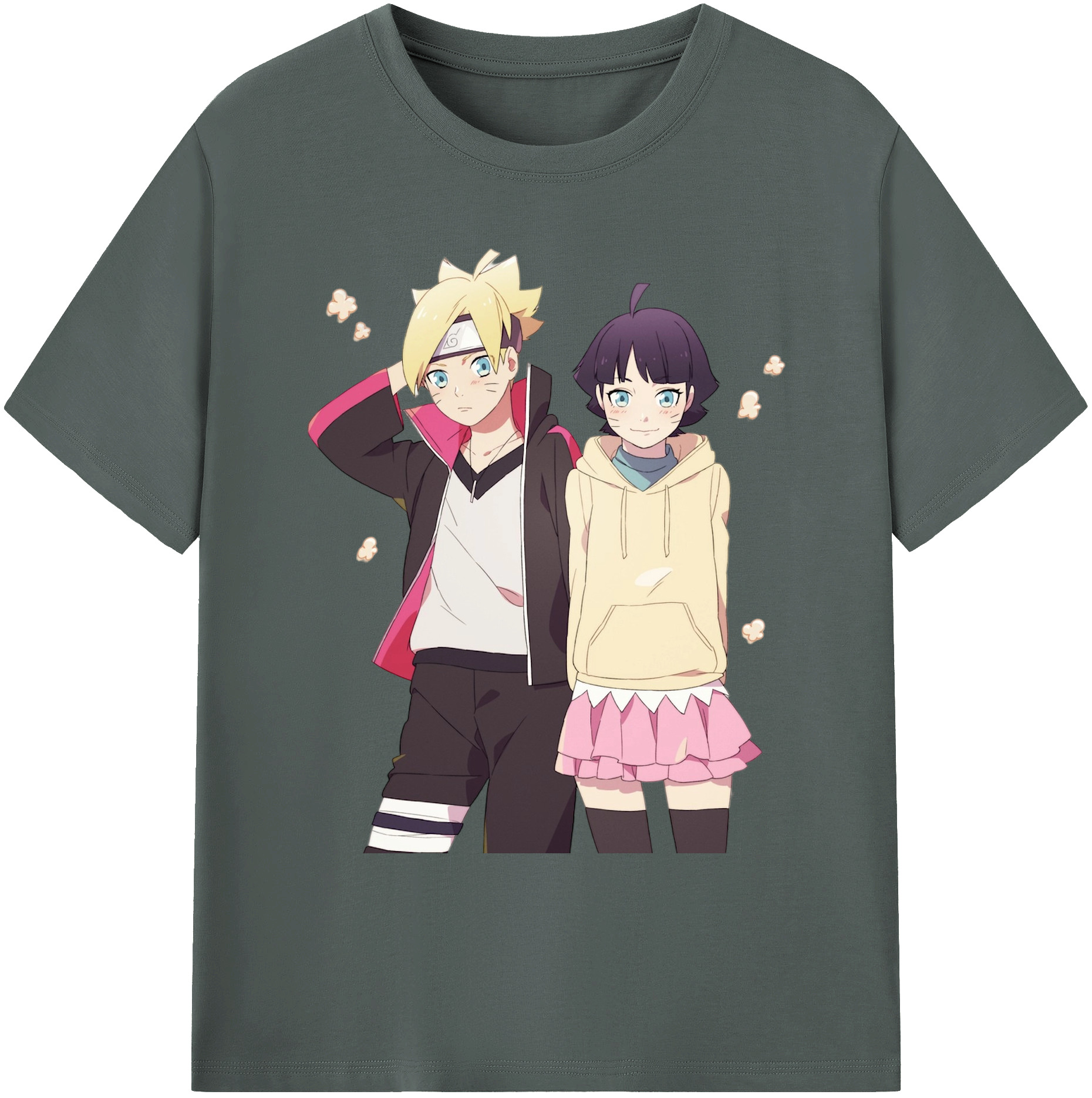 （画像用） NARUTO -ナルト- うずまき ボルト Uzumaki Boruto 綿100％ メンズ半袖Tシャツ｜肌触りやわらか＆通気性